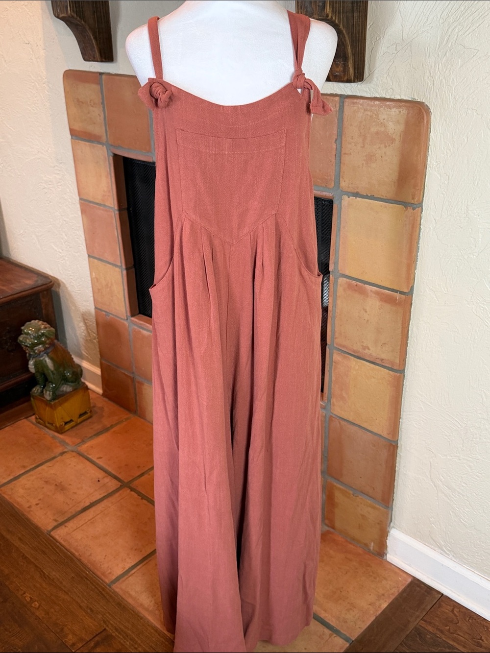 The Natural Life Wide-Leg Tie-Strap Carrington Jumpsuit, size S